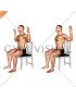 Seated Squeeze Shoulder Blades Chest Stretch on a Chair (male)