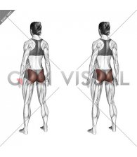 Standing Glute Squeeze (female)