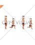 Weighted Plate Overhead Reverse Lunge (male)