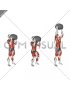 Weighted Stone Standing Power Overhead Press (male)