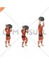 Weighted Stone Standing Power Overhead Press (male)