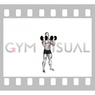 Dumbbell Standing Alternating Arnold Press (male)