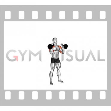 Kettlebell Standing Alternating Arnold Press (male)
