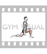 Kneeling Hamstring Reach (male)