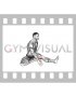 Seated Cross Body Hamstring Reach (male)