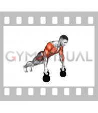 Kettlebell Deep Push-up and Renegade Row (male)