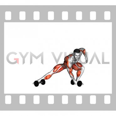 Dumbbell Lateral Lunge with Cross Body Row (male)