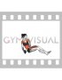 Dumbbell Military Press Russian Twist with Legs Floor Off (female)