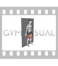 Standing Wall Slide Squat (male)