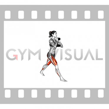 Dumbbell Goblet Split Squat (female)
