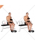 Dumbbell Seated One Leg Calf Raise - Hammer Grip