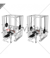 Barbell Reverse Band Bench Press