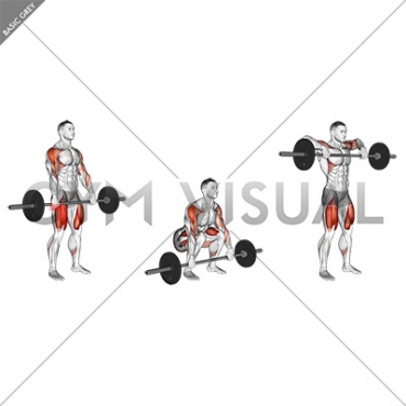 Barbell Squat to Upright Row