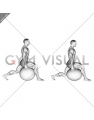 Exercise Ball Hip Flexor Stretch