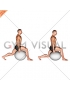 Exercise Ball Hip Flexor Stretch