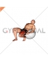 Exercise Ball Seated Quad Stretch