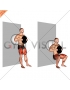 Weighted Exercise Ball Wall Squat