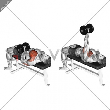 Dumbbell One Arm Reverse Grip Press