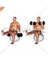 Dumbbell Bicep Curl on Exercise Ball with Leg Raised