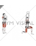 Sagittal Plane Lunge With Overhead Medicine Ball Press