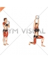 Sagittal Plane Lunge With Overhead Medicine Ball Press