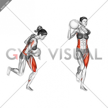 Medicine Ball Single Leg Wood Chop