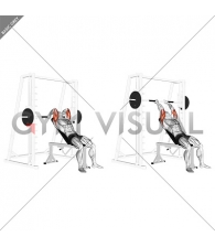 Smith Machine Incline Tricep Extension