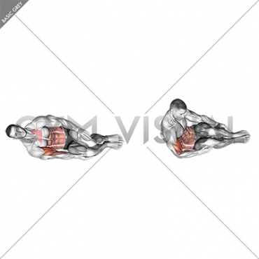 Bodyweight Side Lying Biceps Curl