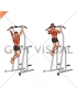Wide Grip Pull-Up on Dip Cage