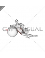 Exercise Ball Lying Abductor Stretch