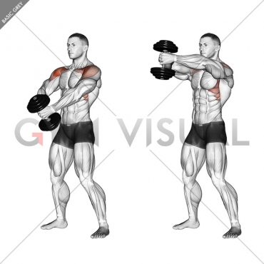 Dumbbell Front Raise (version 2)