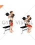 Barbell Bench Squat (female)