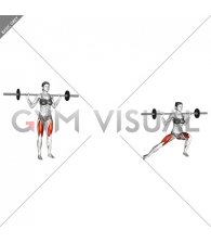 Barbell Lateral Lunge (female)