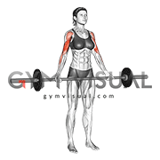 Barbell Wide-grip Drag Curl
