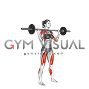Barbell Power Jerk (female)