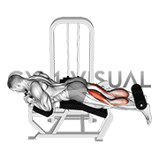 Lever Lying Two-One Leg Curl