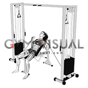 Cable Incline Bench Press (female)