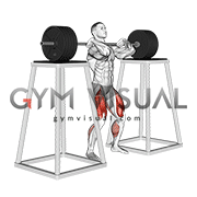 Barbell Front Squat (from blocks)