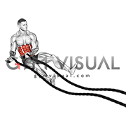 Battling Ropes Russian Twist