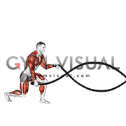 Battling Ropes Split Jump