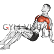 Seated Shoulder Flexor Depresor Retractor Stretch Bent Knee