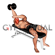 Dumbbell Lying One Arm Supinated Triceps Extension