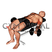 Dumbbell Lying Supine Biceps Curl