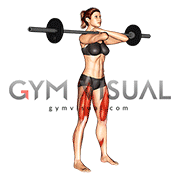 Barbell Front Squat (female)