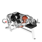 Dumbbell One Arm Wide Grip Bench Press