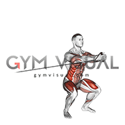 Band Squat with Horizontal Pallof Hold
