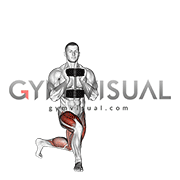 Dumbbell Gobelt Curtsey Lunge