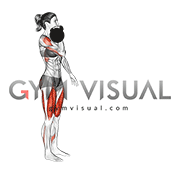 Kettlebell Forward Lunge and Press (female)