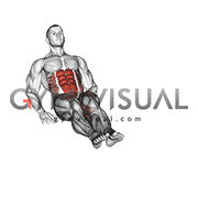 Seated sales leg crunch