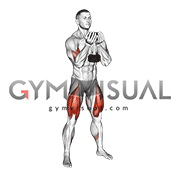 Dumbbell Goblet Squat and Biceps Curl